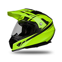 Casco Ufo Aries 2206 Nero Neon Giallo