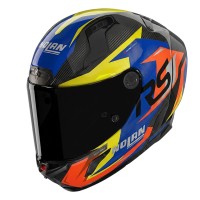 Nolan X-804 RS Ultra Carbon Fuorigiri blu arancio