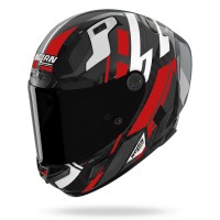 Nolan X-804 RS Ultra Carbon Cirota Helmet red white