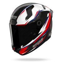 Casco Nolan X-804 ST Ultra Carbon Veloce Blanco Rojo