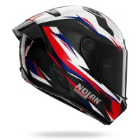 Casco Nolan X-804 ST Ultra Carbon Veloce Blanco Rojo - img 2