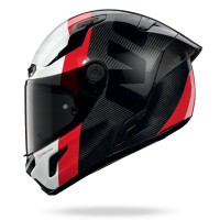 Casco Nolan X-804 ST Ultra Carbon Stacco blanco rojo - img 2