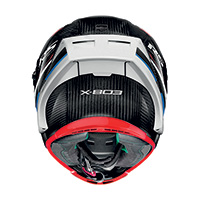 X-lite X-803 Rs Ultra Carbon Motormaster Blu Rosso - 3