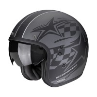 Casco Scorpion Belfast 2 Flagstone Argento Opaco