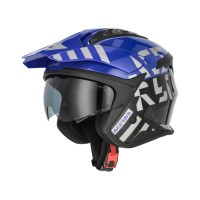 Acerbis Jet Aria Evo Graphic Helmet black blue