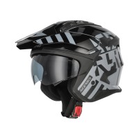 Acerbis Jet Aria Evo Graphic Helmet black grey