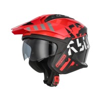 Acerbis Jet Aria Evo Graphic Helmet black red