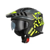 Acerbis Jet Aria Evo Graphic Helmet black yellow