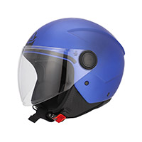 Casque Jet Brezza Métallique Acerbis bleu mat