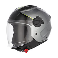 Casque Jet Levante Acerbis gris jaune