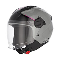 Casque Jet Levante Acerbis gris rose