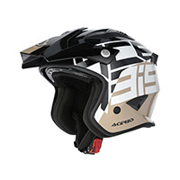 Casco Acerbis Jet Aria 2206 Graphic nero marrone