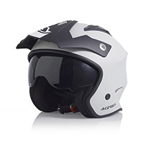 Acerbis Jet Aria Helmet Silver Black