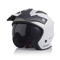 Casco Acerbis Jet Aria plata negro