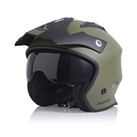 Acerbis Jet Aria Helm silber schwarz