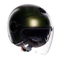 Casco Agv Eteres E2206 Andora Verde Opaco Nero