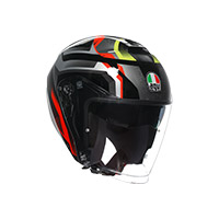 Casco Agv Irides E2206 Zurigo Nero Rosso Giallo