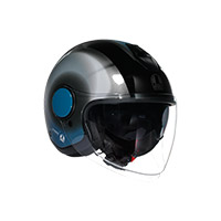 Casco Agv Eteres E2206 Mondello Nero Argento Blu