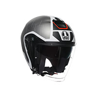 Casco Agv Irides E2206 Trieste Nero Bianco Rosso