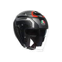 Casco Agv Irides E2206 Zurigo Nero Opaco Grigio