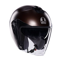 Casco Agv Irides E2206 Mono Pregiato Bronzo Opaco