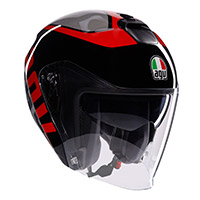 Casco Agv Irides E2206 Valenza gris negro rojo