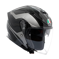 Casque Agv K5 Jet Evo Tune Gris Noir