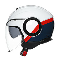 Casque AGV Orbyt Block blanc rouge fluo - 3