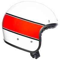 Agv X70 ジェットヘルメット美濃73ホワイトレッド - 3