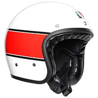 Agv X70 Jet Helmet Mino 73 White Red