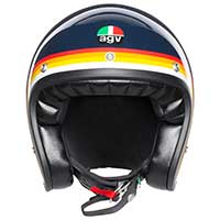 Agv X70 ジェットヘルメットリビエラブルーレインボー - 3