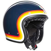 Agv X70 Jet Helm Riviera blauen Regenbogen