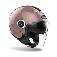 Casco Airoh Helios Color Metallic Rosa Donna