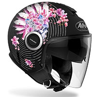 Casco Airoh Helios Mad rosa rojo