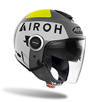 Casco Jet Airoh Helios Up Grigio Opaco