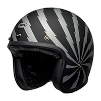 Bell Custom 500 Dlx Vertigo Helmet Black Silver