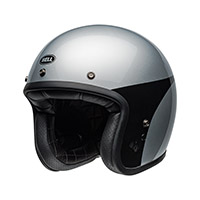 Casco Bell Custom 500 Ece06 Chassis Argento - img 2