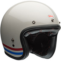 ベルカスタム500ストライプヘルメットホワイト
