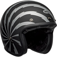 Casco Bell Custom 500 Vertigo negro plateado - 2