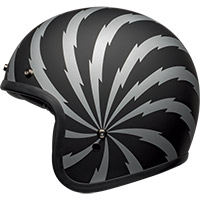 Casco Bell Custom 500 Vertigo negro plateado - 3