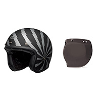 Casco Bell Custom 500 Vertigo negro plateado - 5