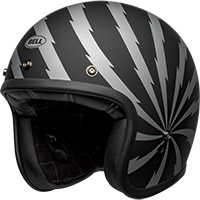 Casque Bell Custom 500 Vertigo noir argent