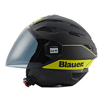 Casco Blauer Brat negro opaco amarillo