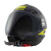 Casque Blauer Brat Noir Mat Jaune