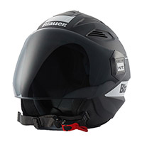 Casque Blauer Brat Noir Mat Blanc