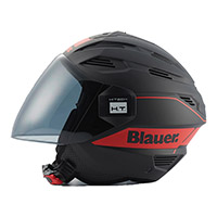 Casque Blauer Brat Noir Mat Rouge