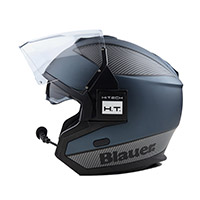 Casco Blauer Solo Btr Blu Carbonio - img 2