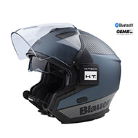 Casque Blauer Solo Btr Bleu Carbone