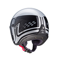 Caberg Freeride Trophy Helm silber schwarz grau - 3