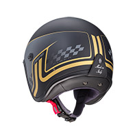 Casco Caberg Freeride Trophy negro opaco gris oro - 3